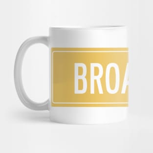 Broadway yellow Mug